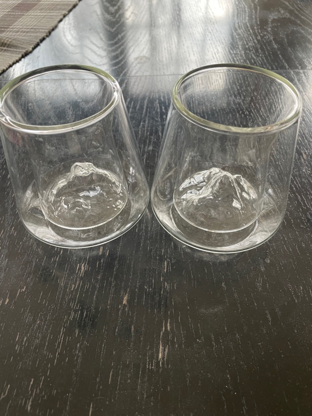 Clear Double-Walled Glass Tumblers - Set of 2